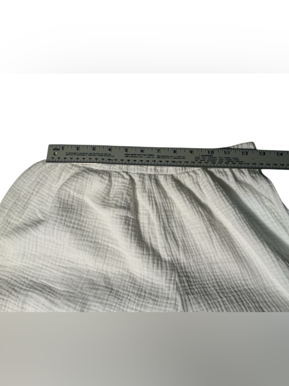 Bryn Walker Cotton Gauze WHITE Wide Cropped Pants - Picture 11 of 13